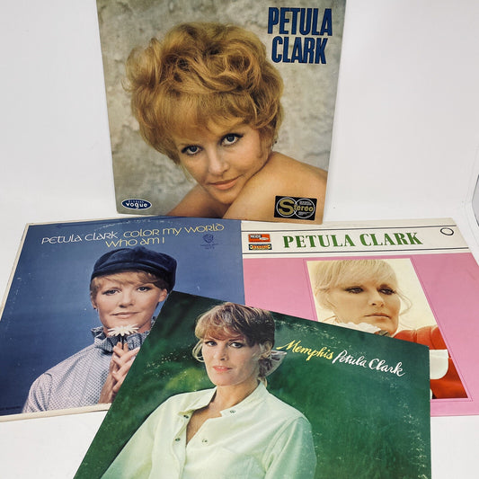 Perula Clark COLOR MY WORLD + MEMPHIS + SELF TITLED Vinyl LP Records VG+