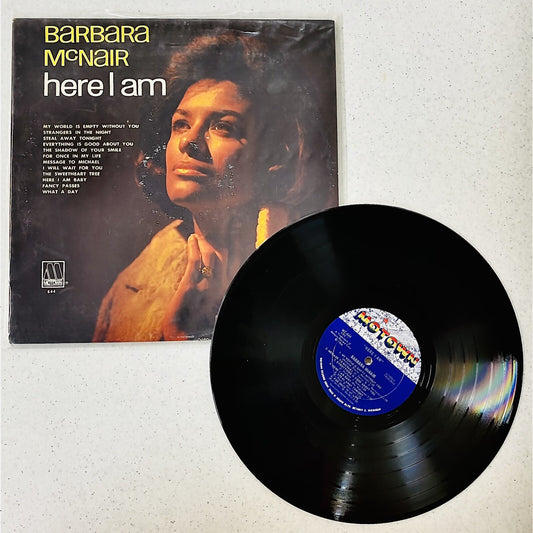 Barbara McNair HERE I AM Vinyl LP Record MOTOWN VG+
