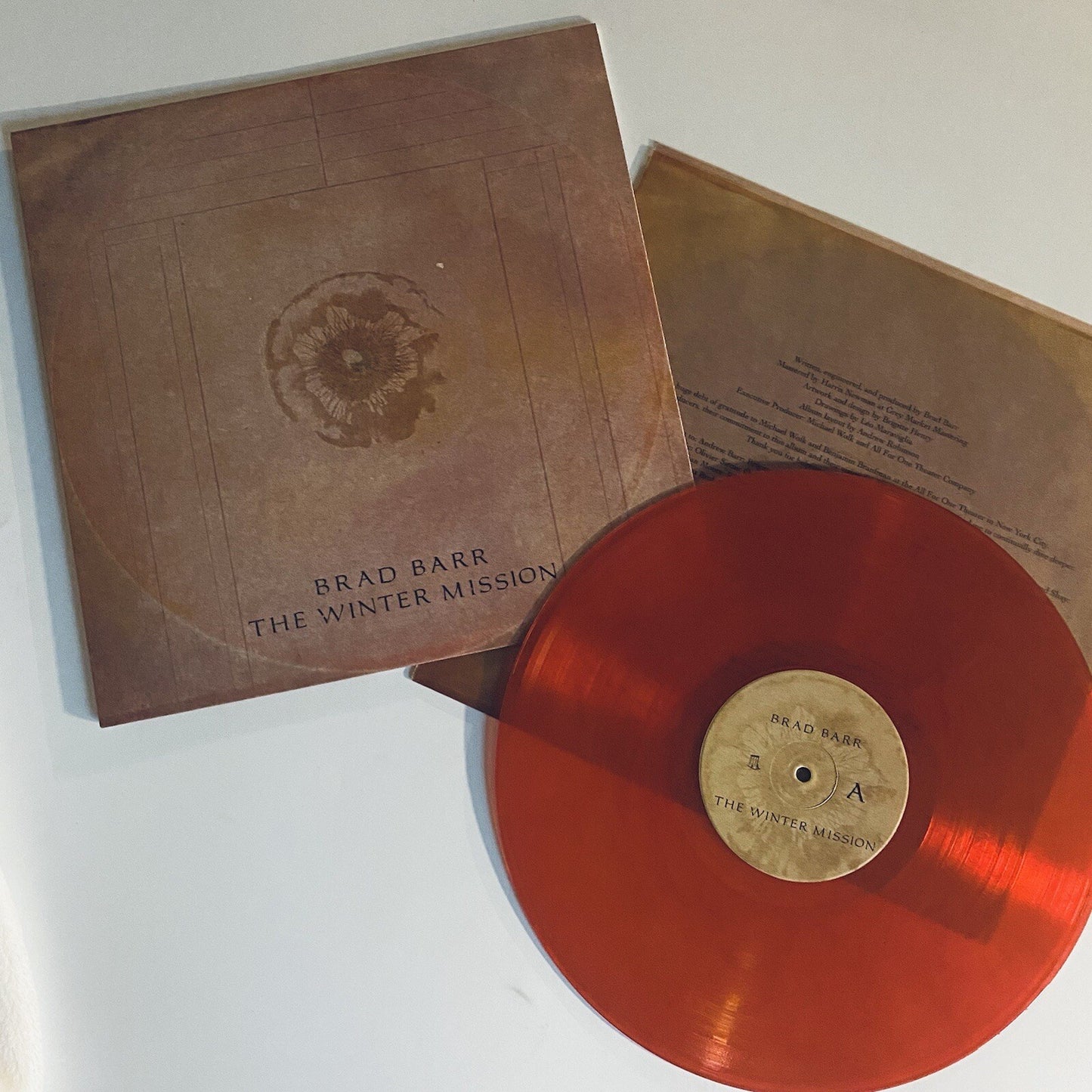 Brad Barr THE WINTER MISSION Color Vinyl LP Record NEW M