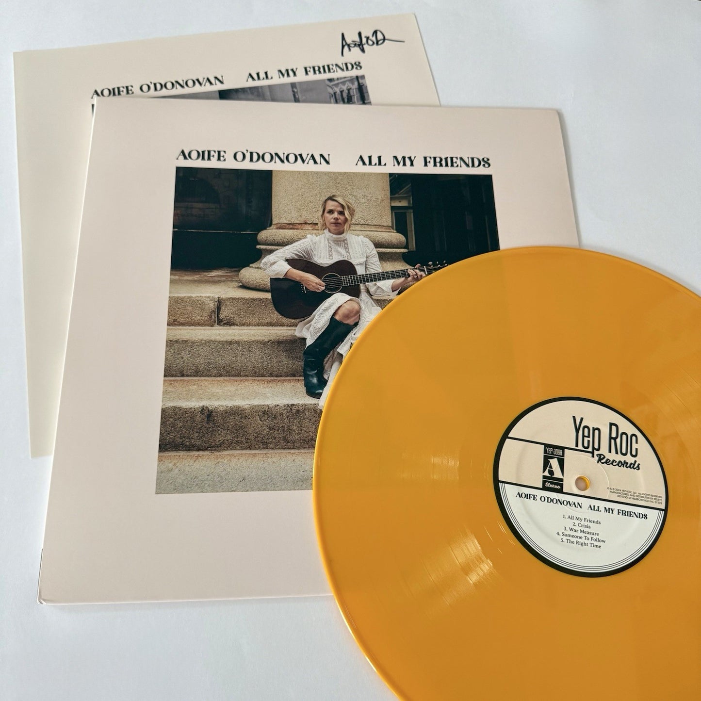 Aoife O’Donovan ALL MY FRIENDS Color Autographed Vinyl LP Record NEW