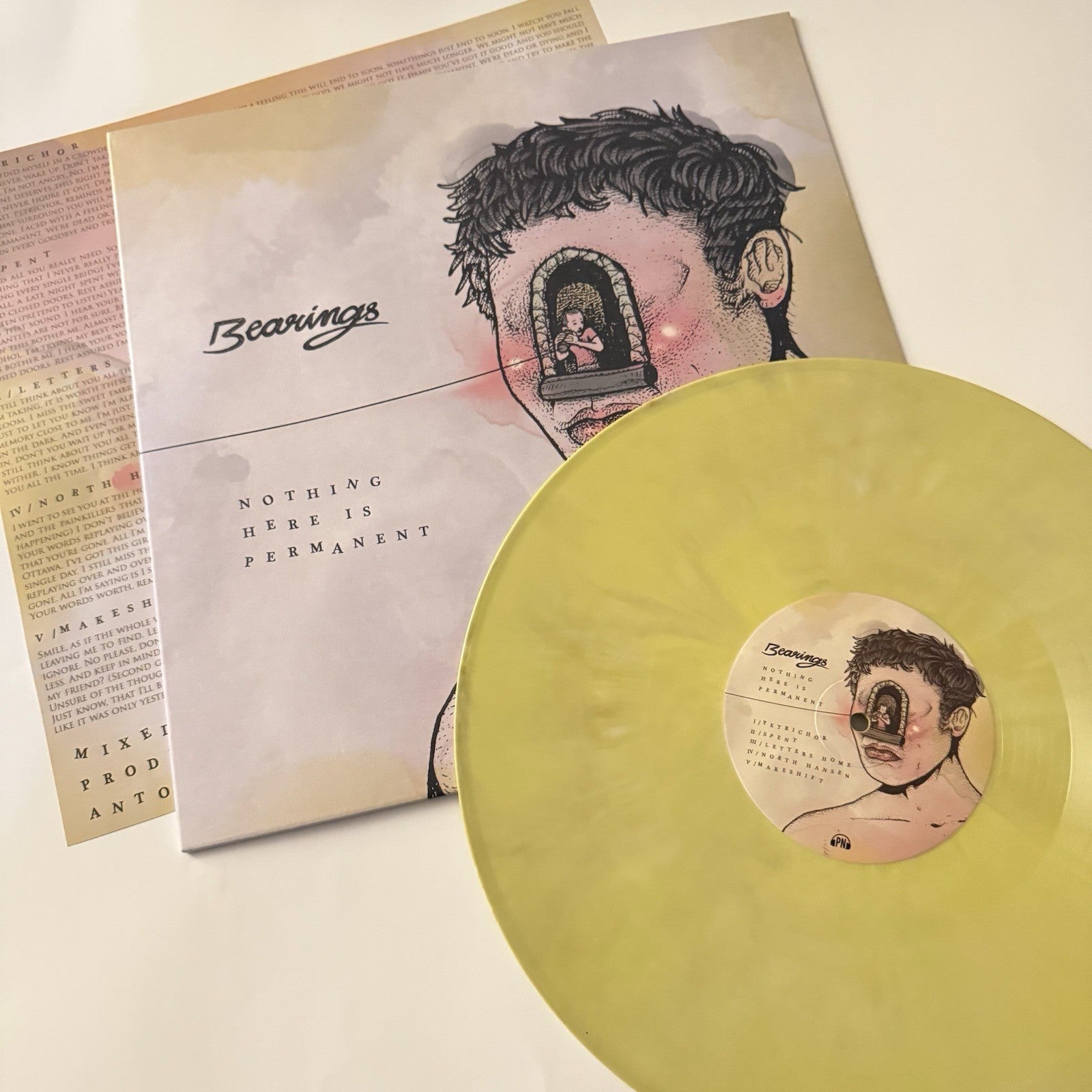 Bearings NOTHING HERE IS PERMANENT  Color Vinyl LP Record NEW