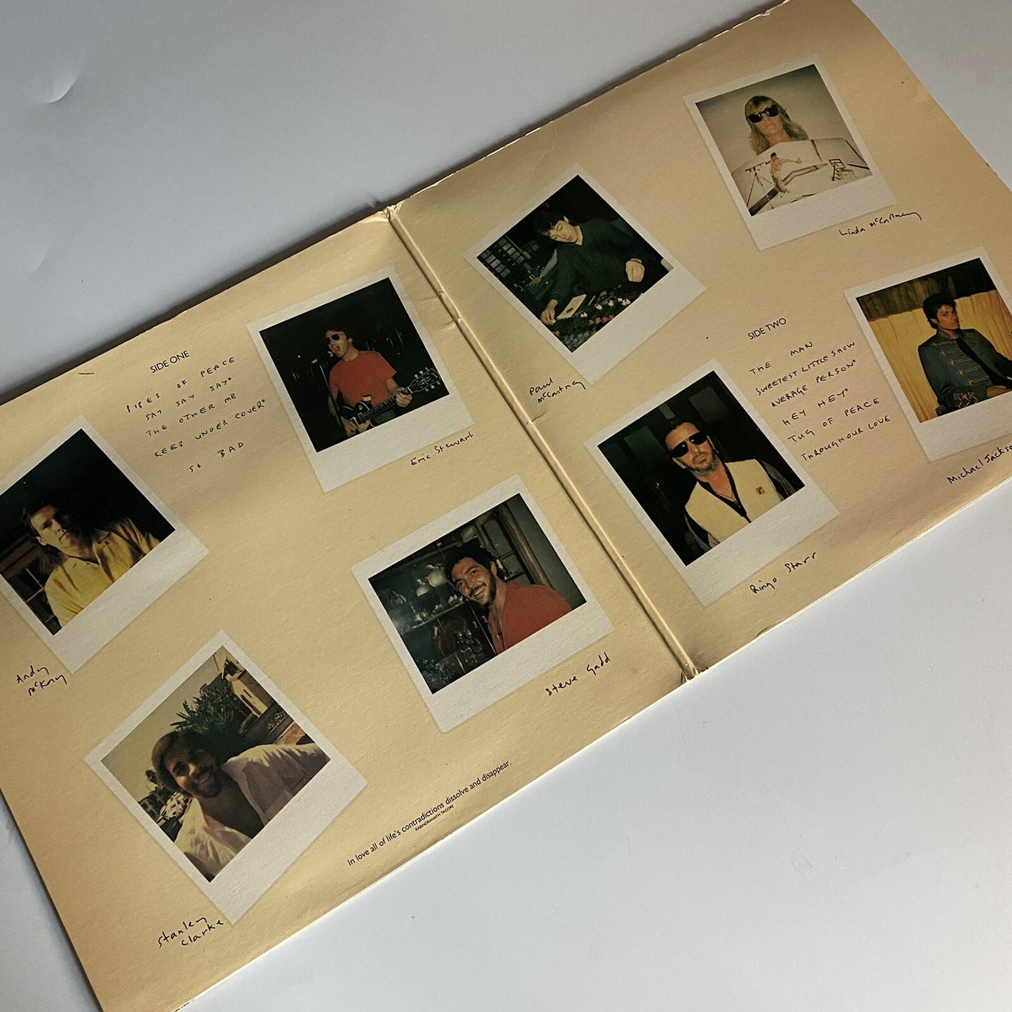 Paul McCartney PIPES OF PEACE Vinyl LP Record VG+