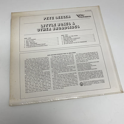 PETE SEEGER Sings Little Boxes And Other Broadsides VINYL LP RECORD Folkways VG+