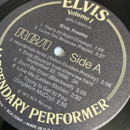 Elvis Presley LEGENDARY PERFORMER VOL 1 & 2 Vinyl LP Records VG+