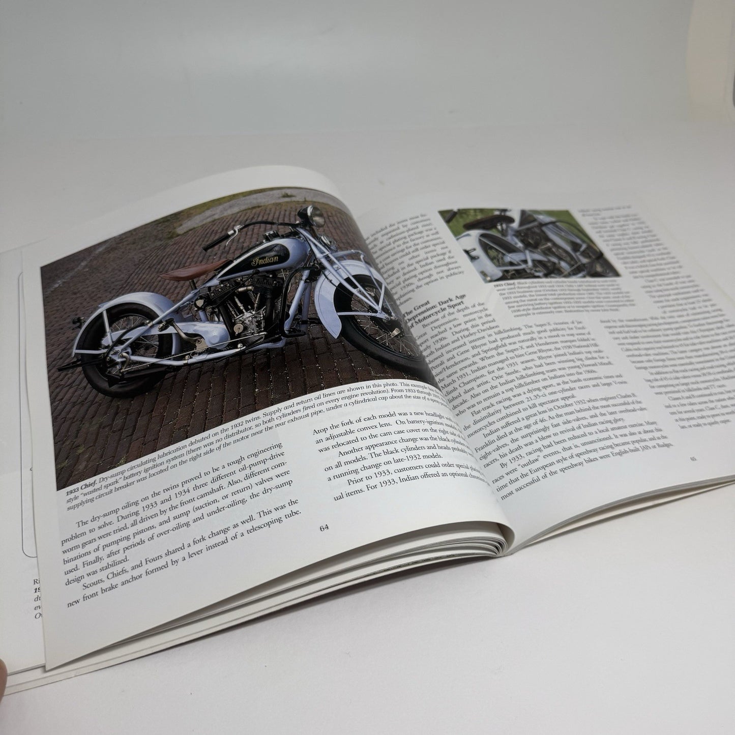 INDIAN MOTORCYCLES by J. Hatfield, H. Halberstadt  SIFT BOOK, Excenllent Cond.