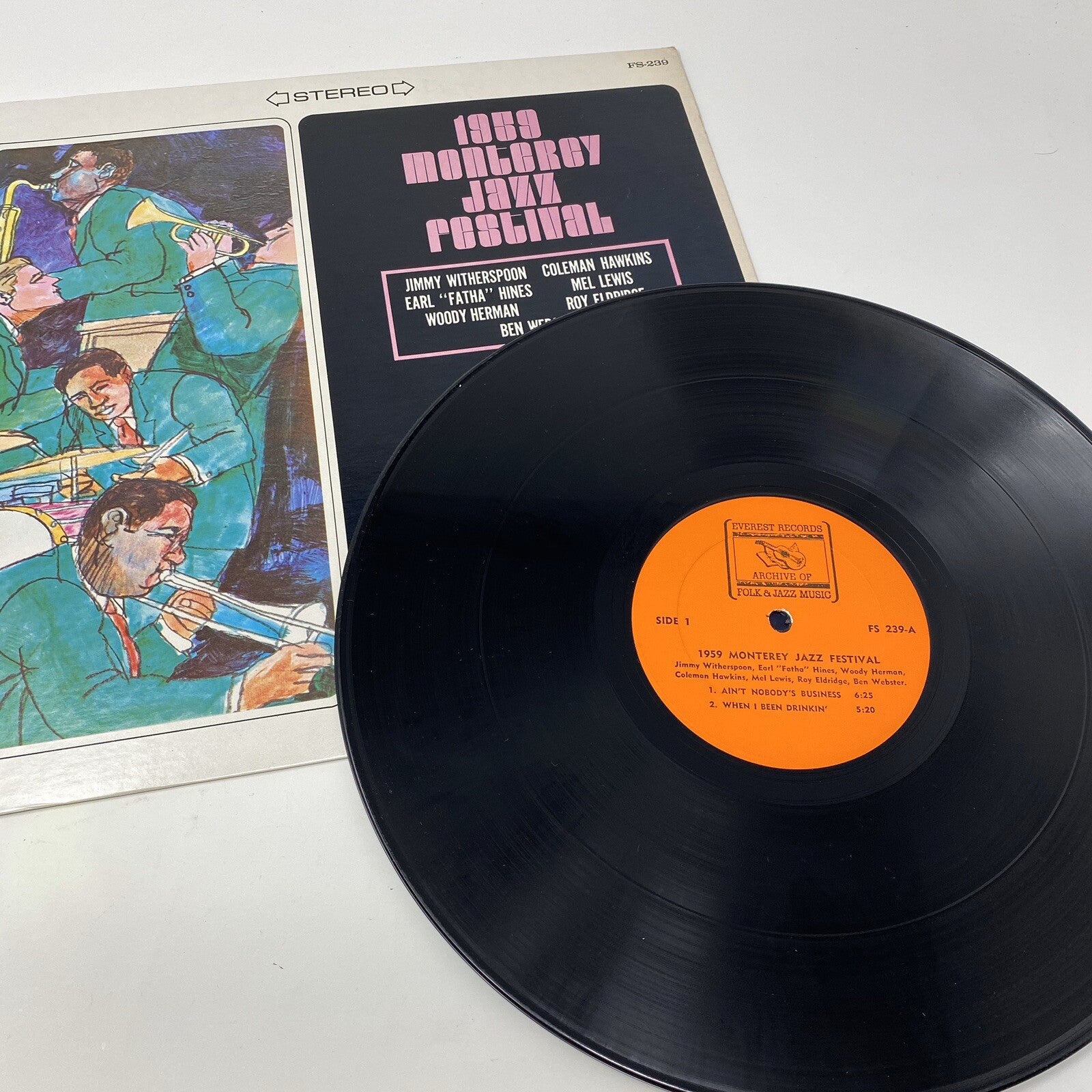 1959 Montery Jazz Festival VINYL LP RECORD FS239 VG+