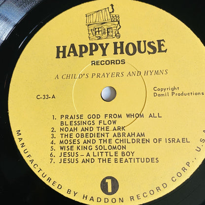 A Child’s Record of Prayers & Hymns VINYL LP RECORD VG+ 