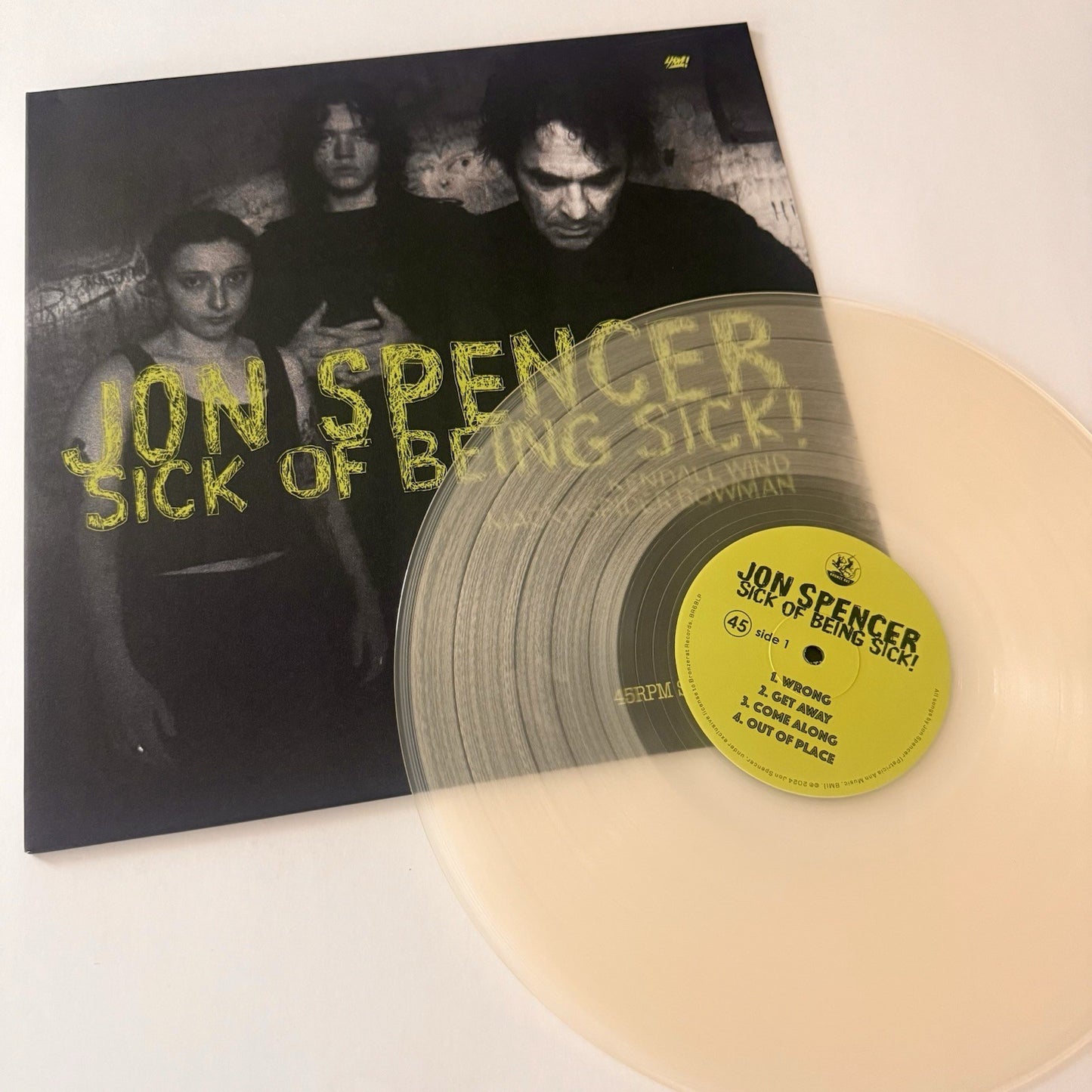 John Spencer SICK OF BEING SICK Color Vinyl LP Record NEW