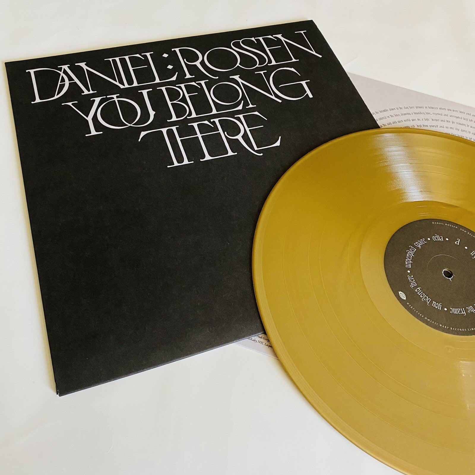 Daniel Rossen (Grizzly Bear) YOU BELONG THERE Color Vinyl LP Record NEW