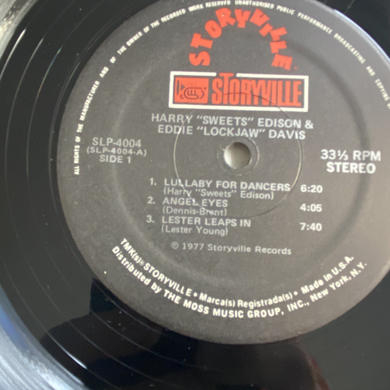 Eddie Lockjaw Davis &  Sweets Edison Vinyl LP Record JAZZ VG+