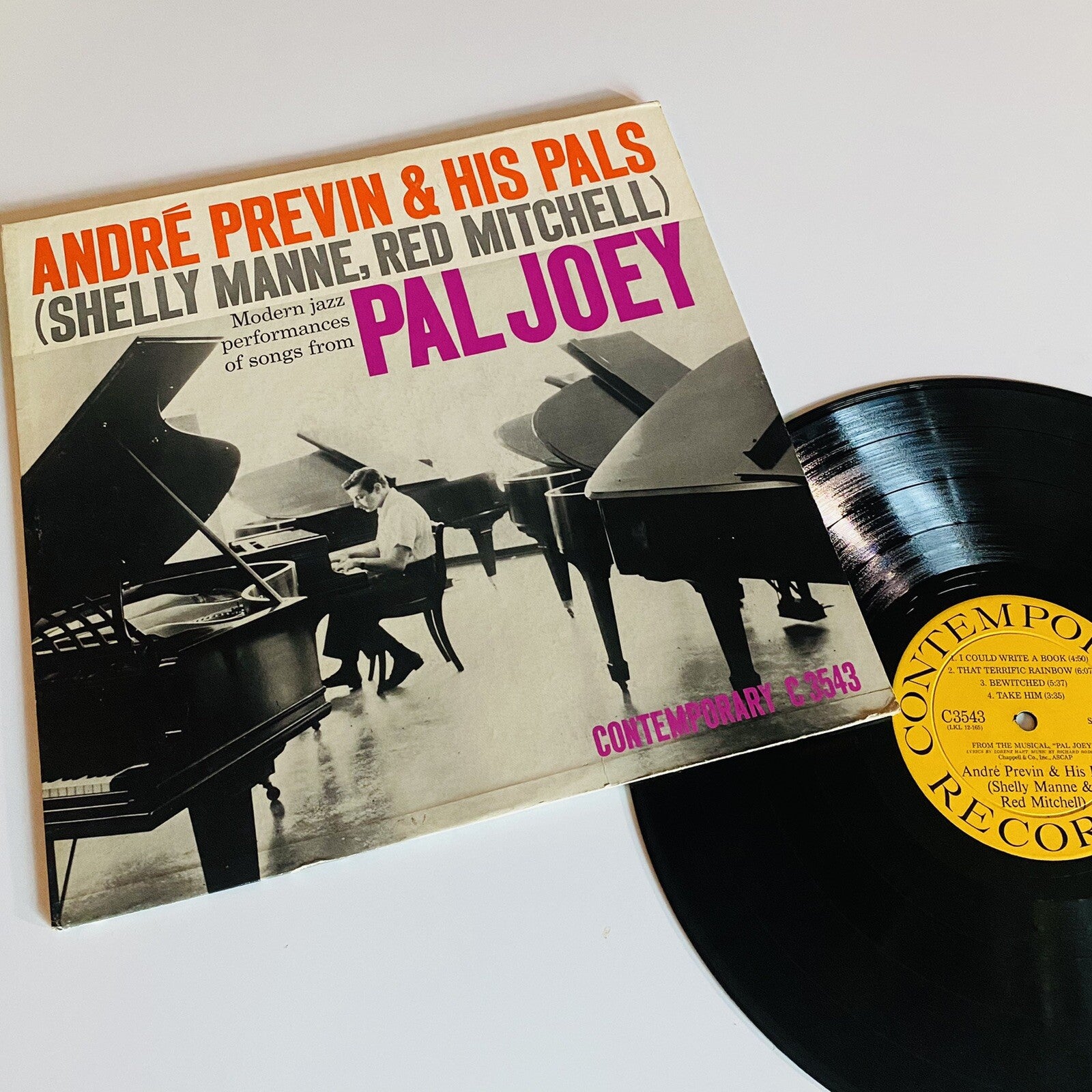 ANDRE PREVIN & His Pals "PAL JOEY" Jazz Performances Vinyl LP Record VG+^