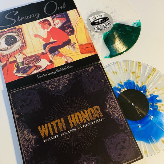 Strung Out + With Honor Color Vinyl LP Record Bundle SEAM SPLIT SPECIAL