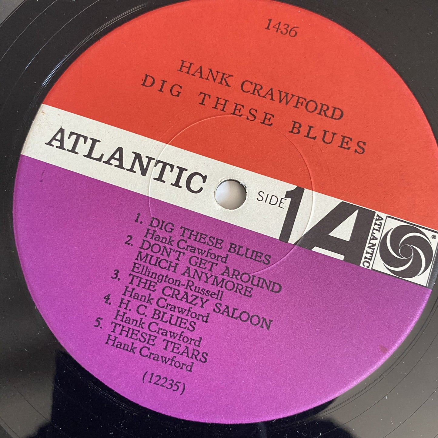 Hank Crawford DIG THESE BLUES Vinyl LP Record MONO 1965 VG+