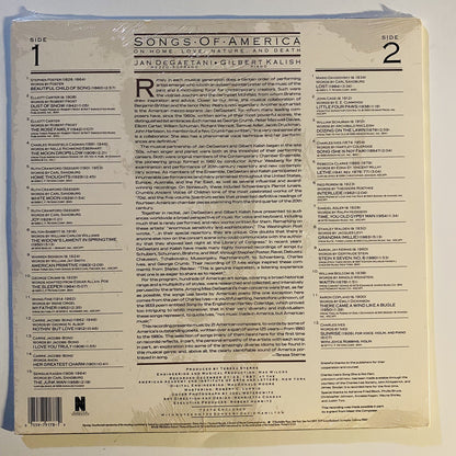 Jan Degaetani & Gilbert Kalish SONGS OF AMERICA New SEALED