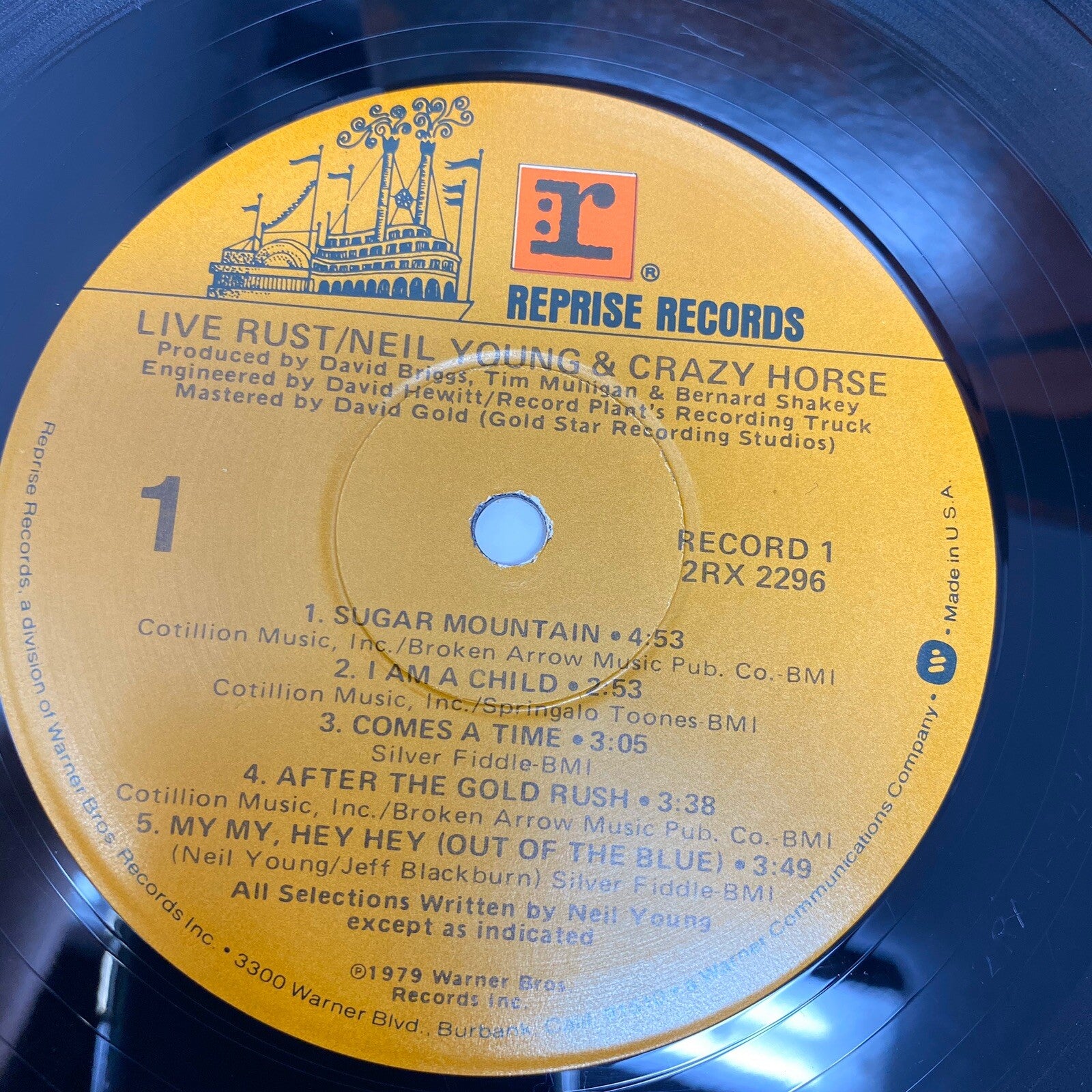 Neil Young & Crazy Horse RUST Vinyl 2xLP Record 2296 VG+