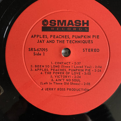 Jay & the Techniques APPLES PEACHES PUMKIN PIE Vinyl LP Record VG+