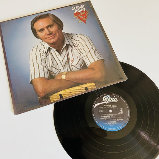 George Jones YOU'VE STILL GOT A PLACE IN MY HEART Vinyl LP Record VG++