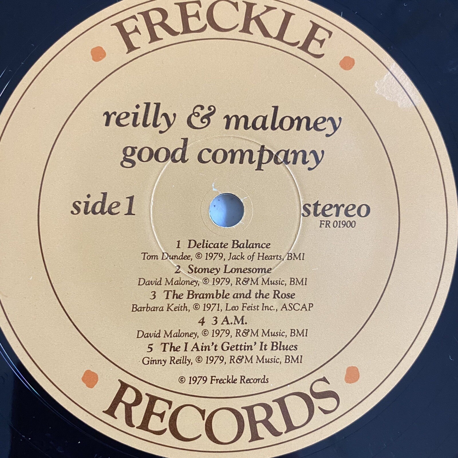 Reilly & Maloney GOOD COMPANY Vinyl LP Record VG+