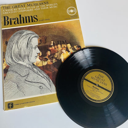 THE GREAT MUSICIANS 10” Vinyl Series w/books MOZART, HAYDN, BRAHMS VG+