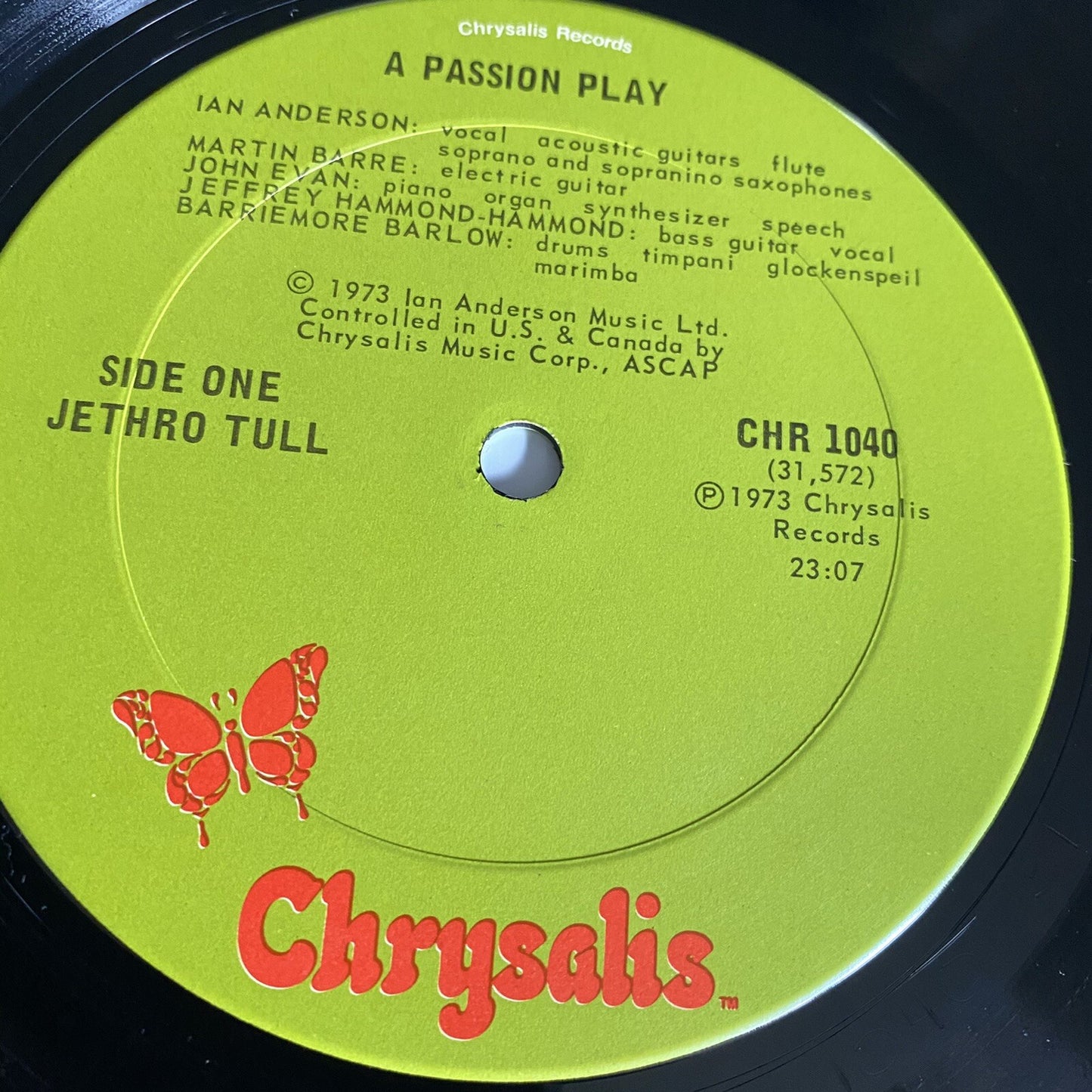 Jethro Tull A PASSION PLAY Vinyl LP Record ORIGINAL GATEFOLD VG+