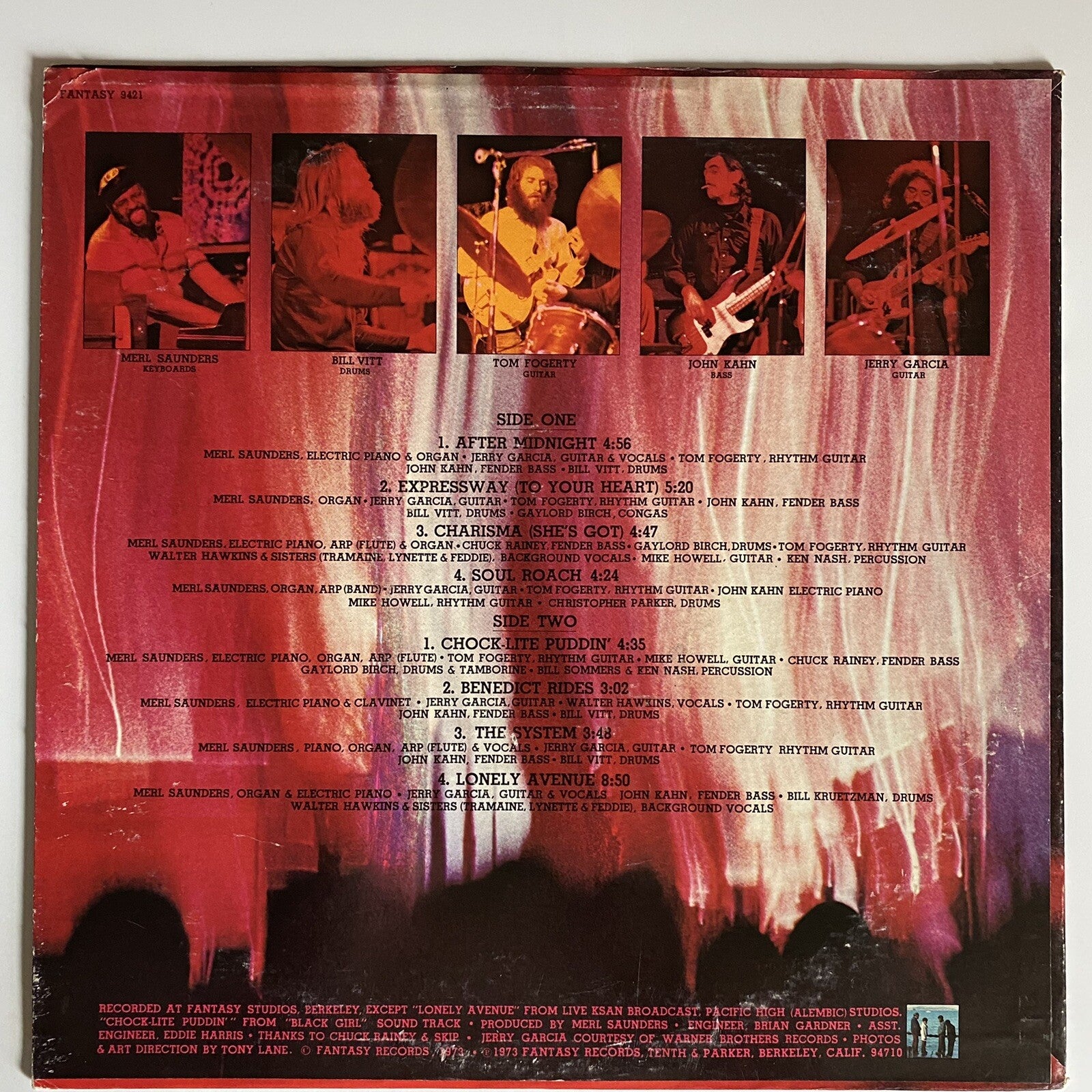 Merl Saunders HEAVY TURBULENCE Vinyl LP Record w/JERRY GARCIA VG+/VG