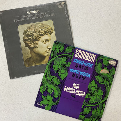 Schubert Bundle SYMPHONY 9; OP 15, 94 VINYL 2xLP RECORDS VG+