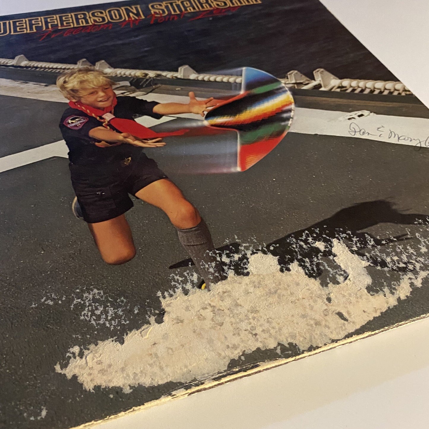 Jefferson Starship MODERN TIMES + FREEDOM POINT ZERO Vinyl LP Record VG+/G+