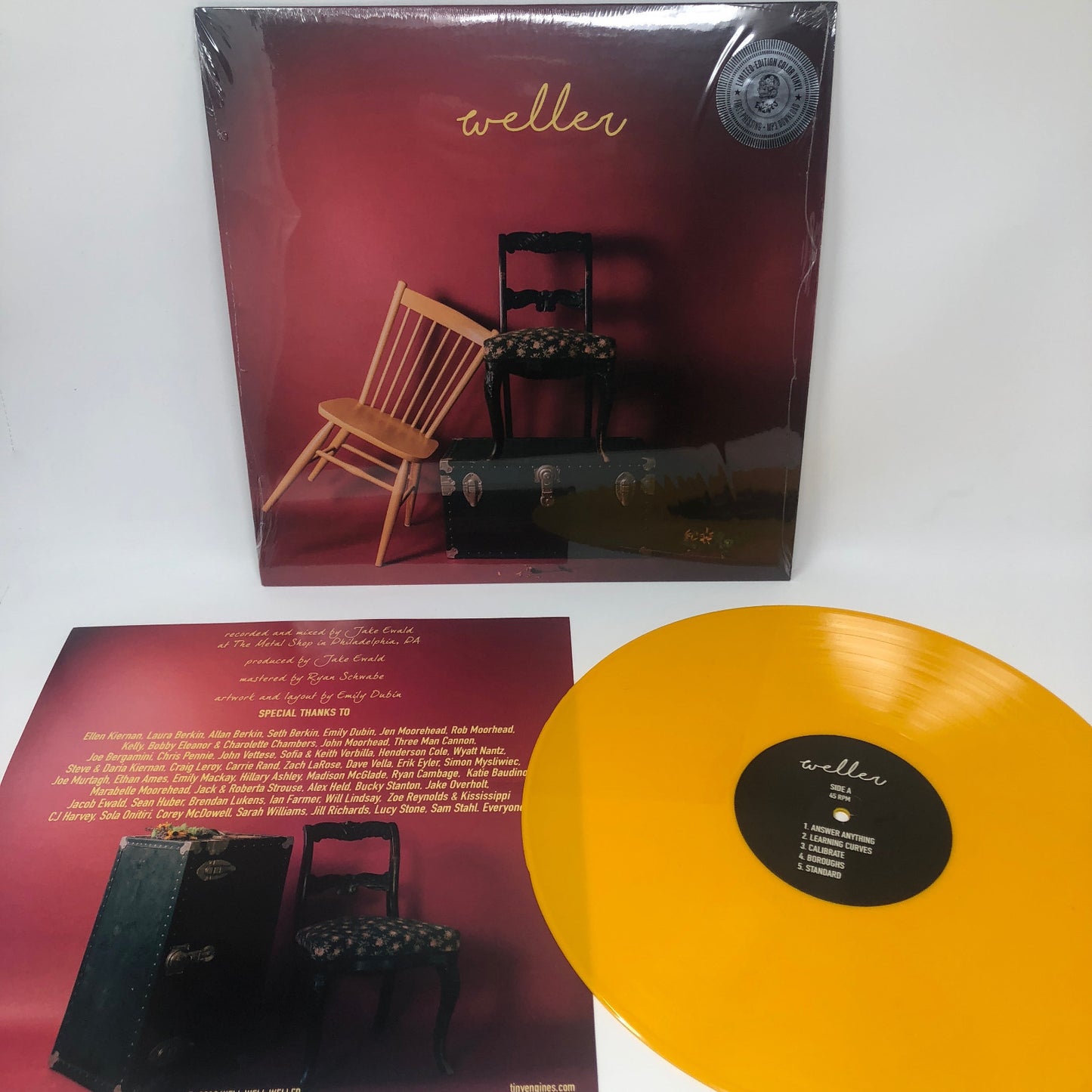 Weller WELLER Yellow Vinyl LP Record NEW SEALED Animal Flag SIDEKICKS Wild PinK