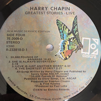 Harry Chapin GREATEST STORIES LIVE Vinyl 2xLP Redeks