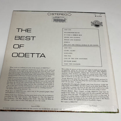 Odetta THE BEST OF ODETTA Vinyl LP Record VG