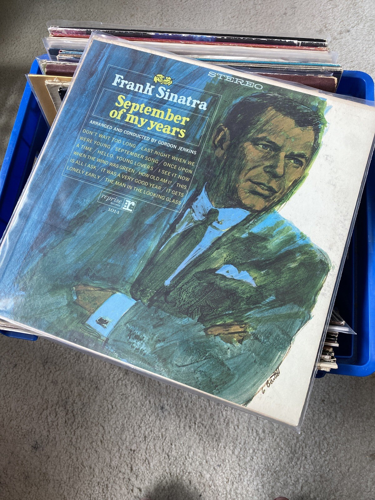 Frank Sinatra SEPTEMBER OF MY YEARS Vinyl LP Record VG+