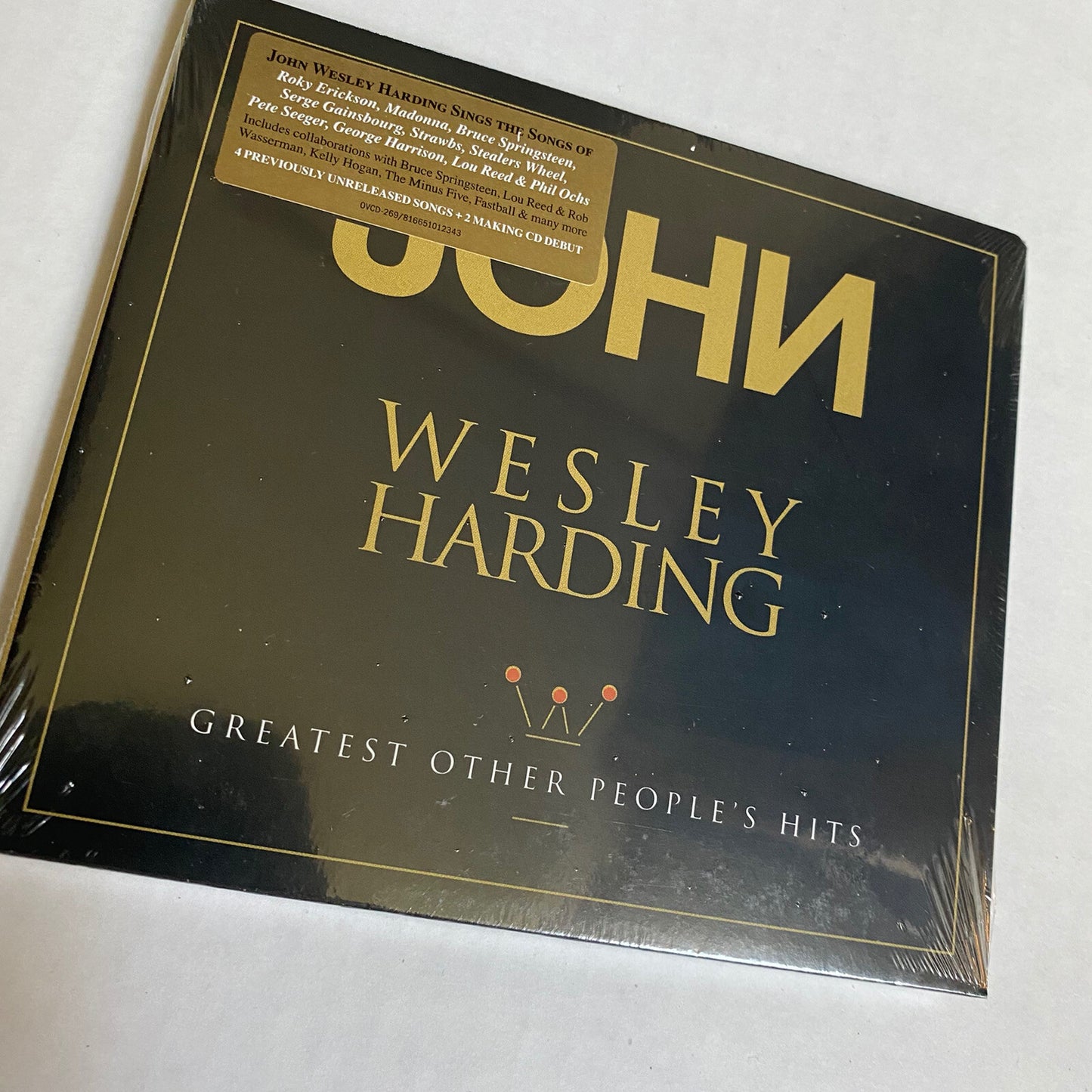 John Wesley Harding GREATEST OTHER PEOPLE’S HITS Sealed Promo CD