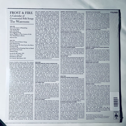The Watersons FROST & FIRE Vinyl LP Record NEW
