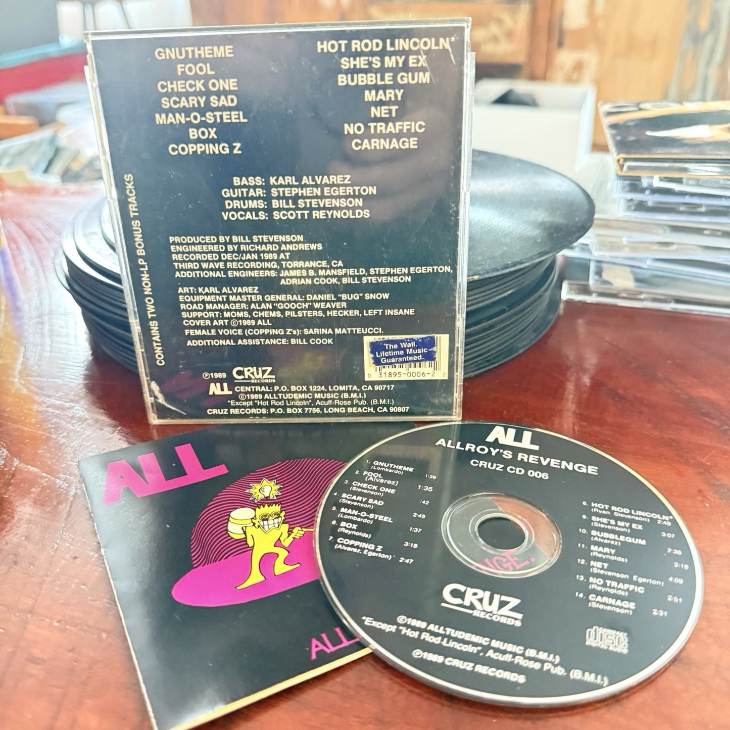 ALL   DECENDENTS  Allroy’s Revenge CD Cruz Records Excellent Cond 1989 PRESSING