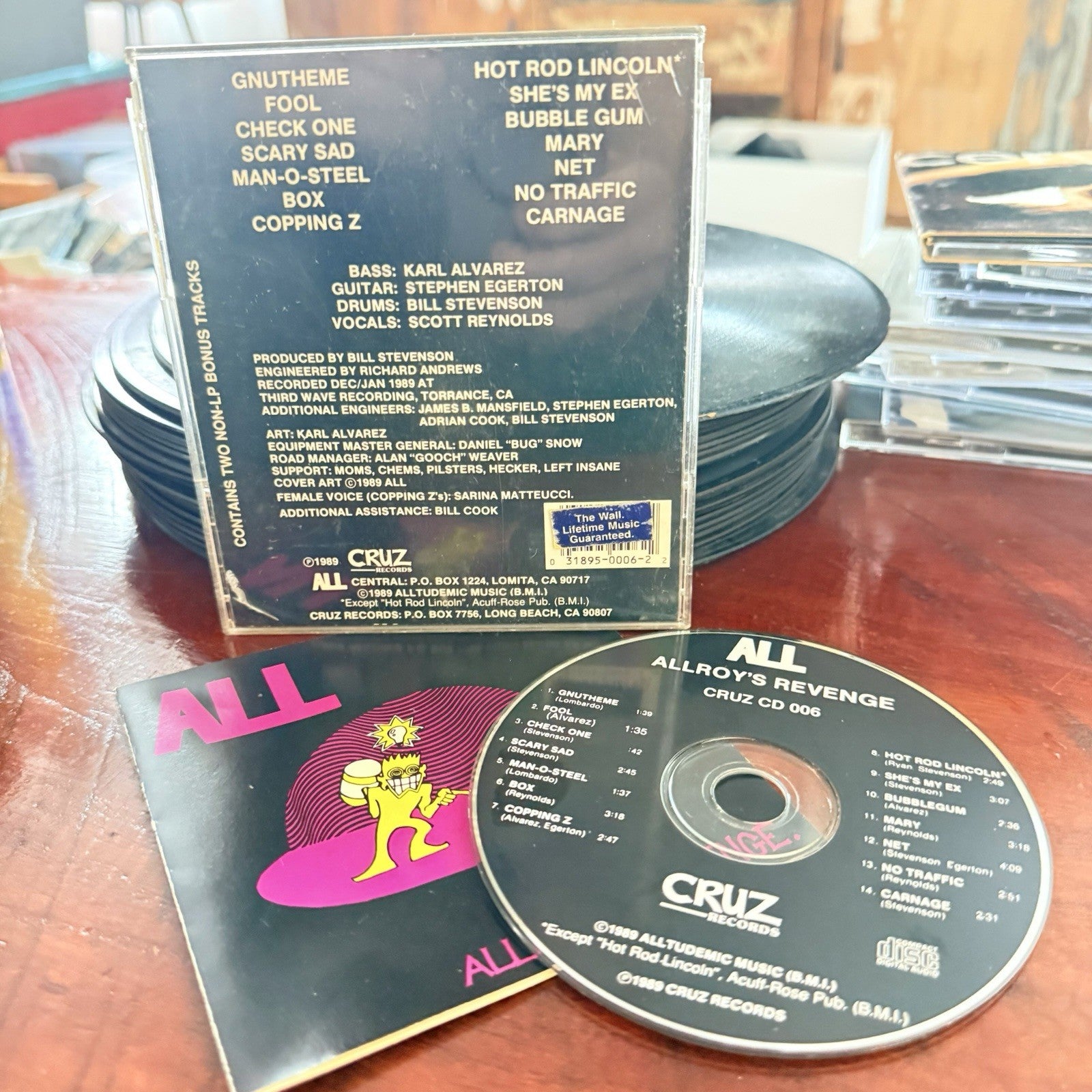 ALL   DECENDENTS  Allroy’s Revenge CD Cruz Records Excellent Cond 1989 PRESSING