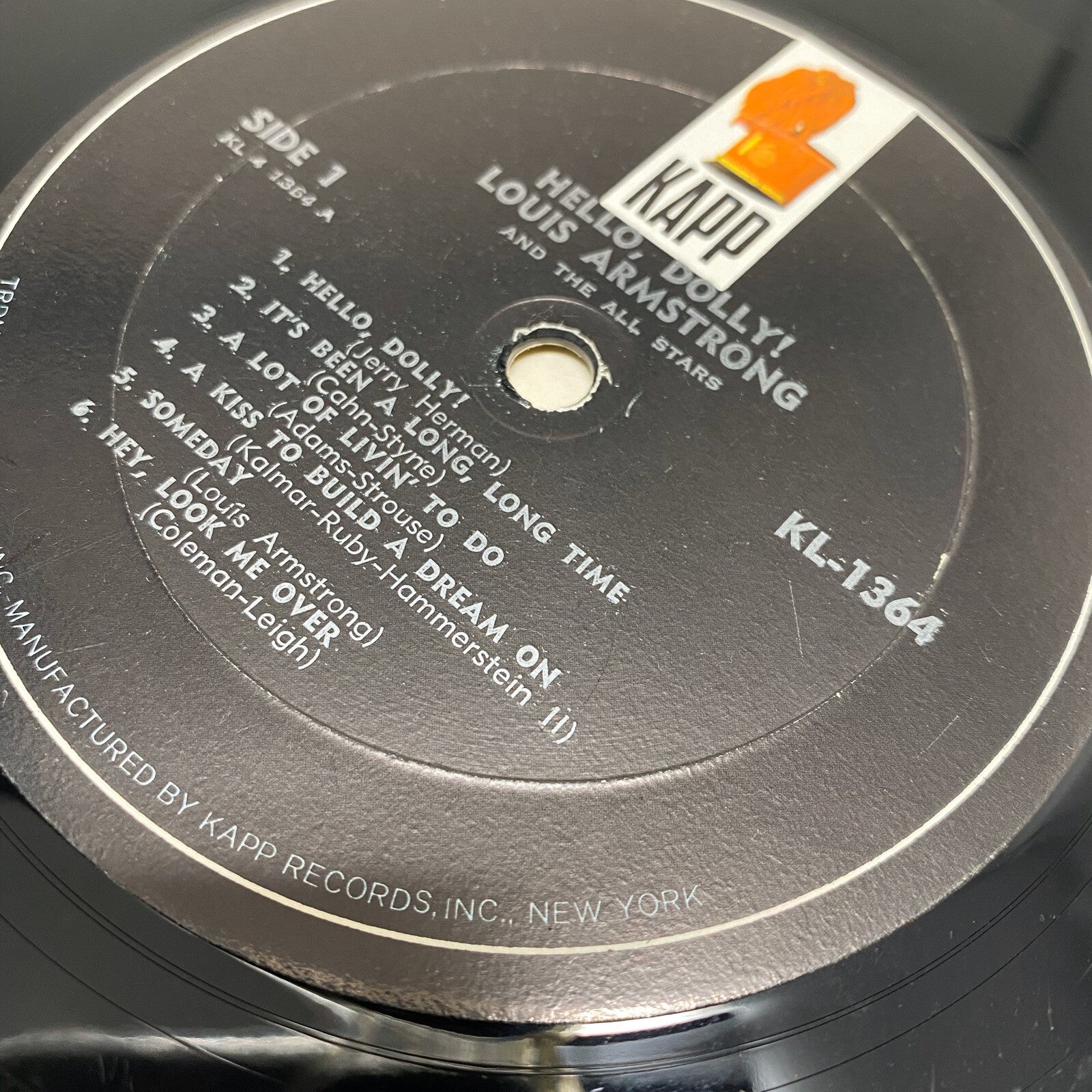 Louis Armstrong HELLO DOLLY + SAGA Vinyl LP Record VG+/VG