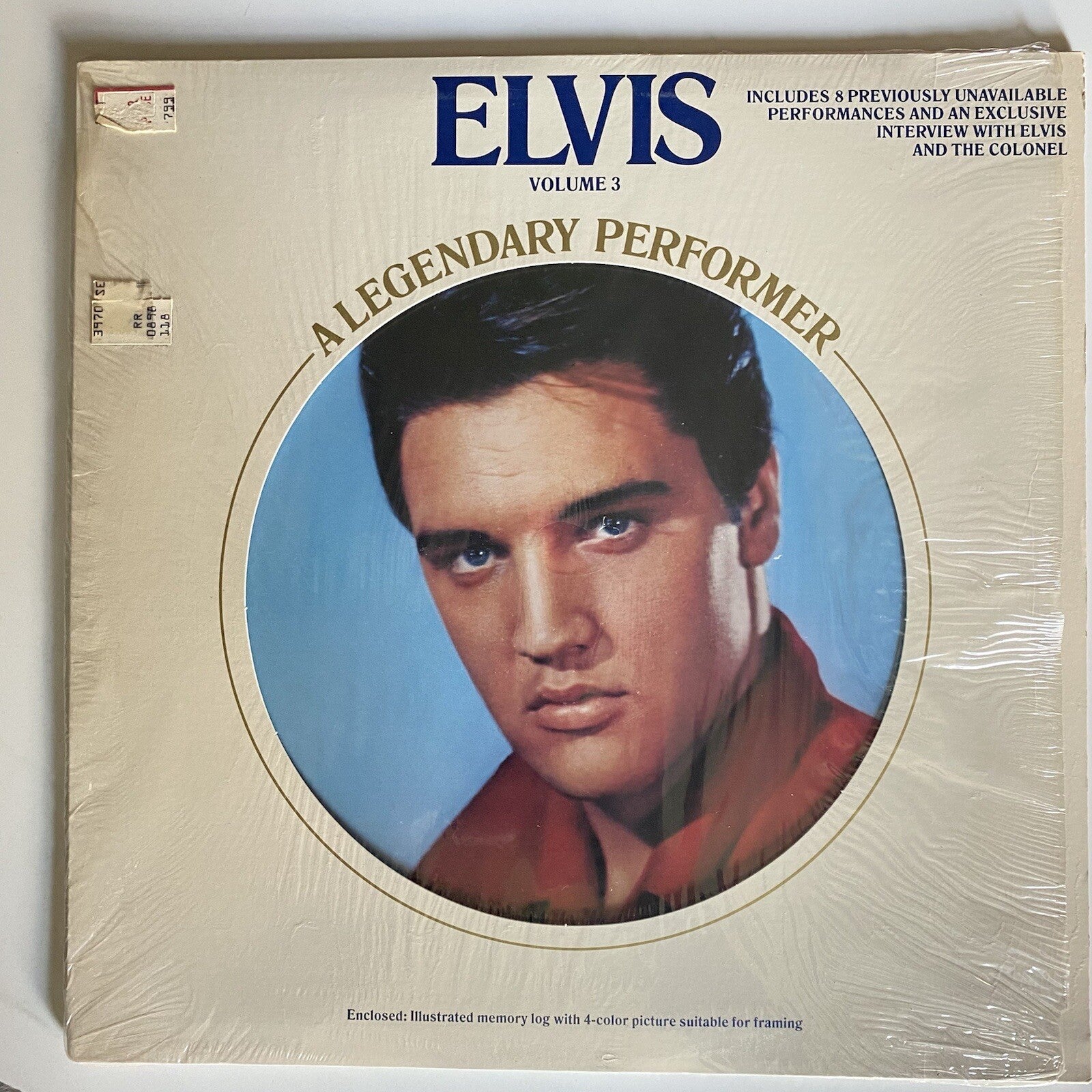 Elvis Presley LEGENDARY PERFORMER VOL 3 Vinyl LP Record VG+