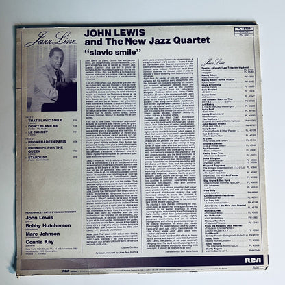 JOHN LEWIS & THE NEW JAZZ QUARTET: slavic smile RCA 12" LP