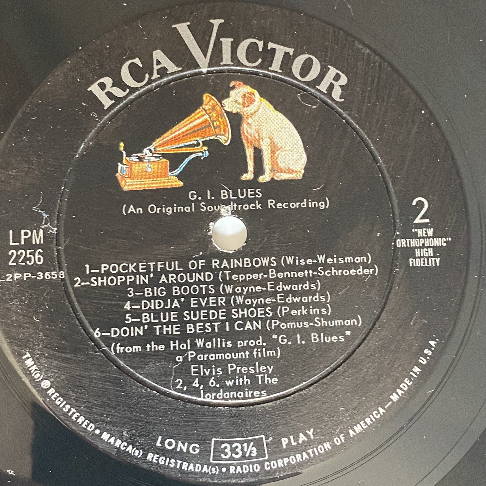 Elvis Presley G.I. BLUES Vinyl LP Record VG+/VG