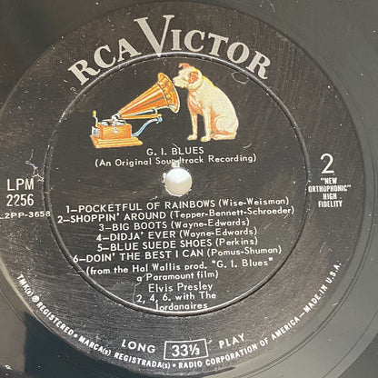Elvis Presley G.I. BLUES Vinyl LP Record VG+/VG