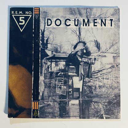 R.E.M. Document PROMO COPY VINYL LP RECORD + Retail Store Promo Flat VG+