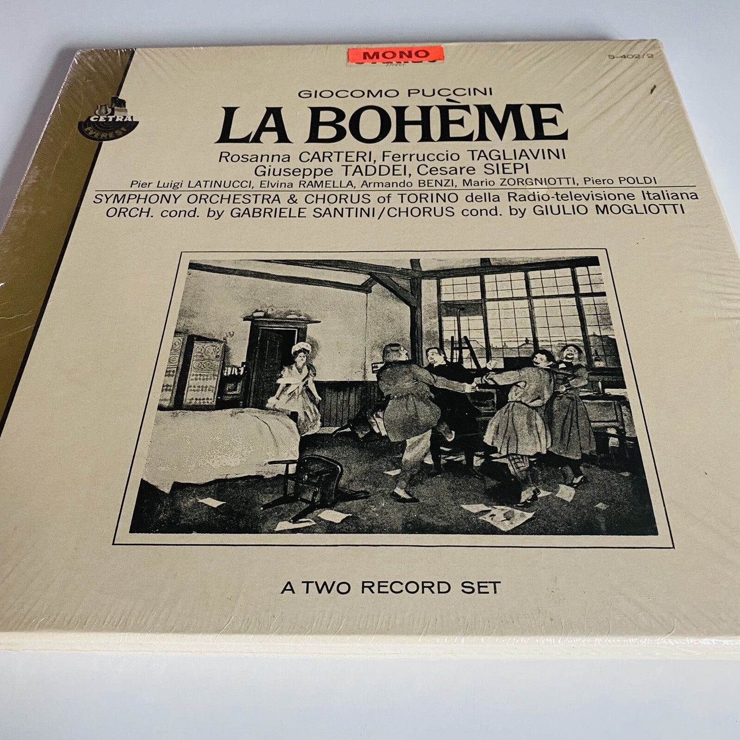 Giocomo Puccini  La Bohème MONO Vinyl 2LP Records SEALED