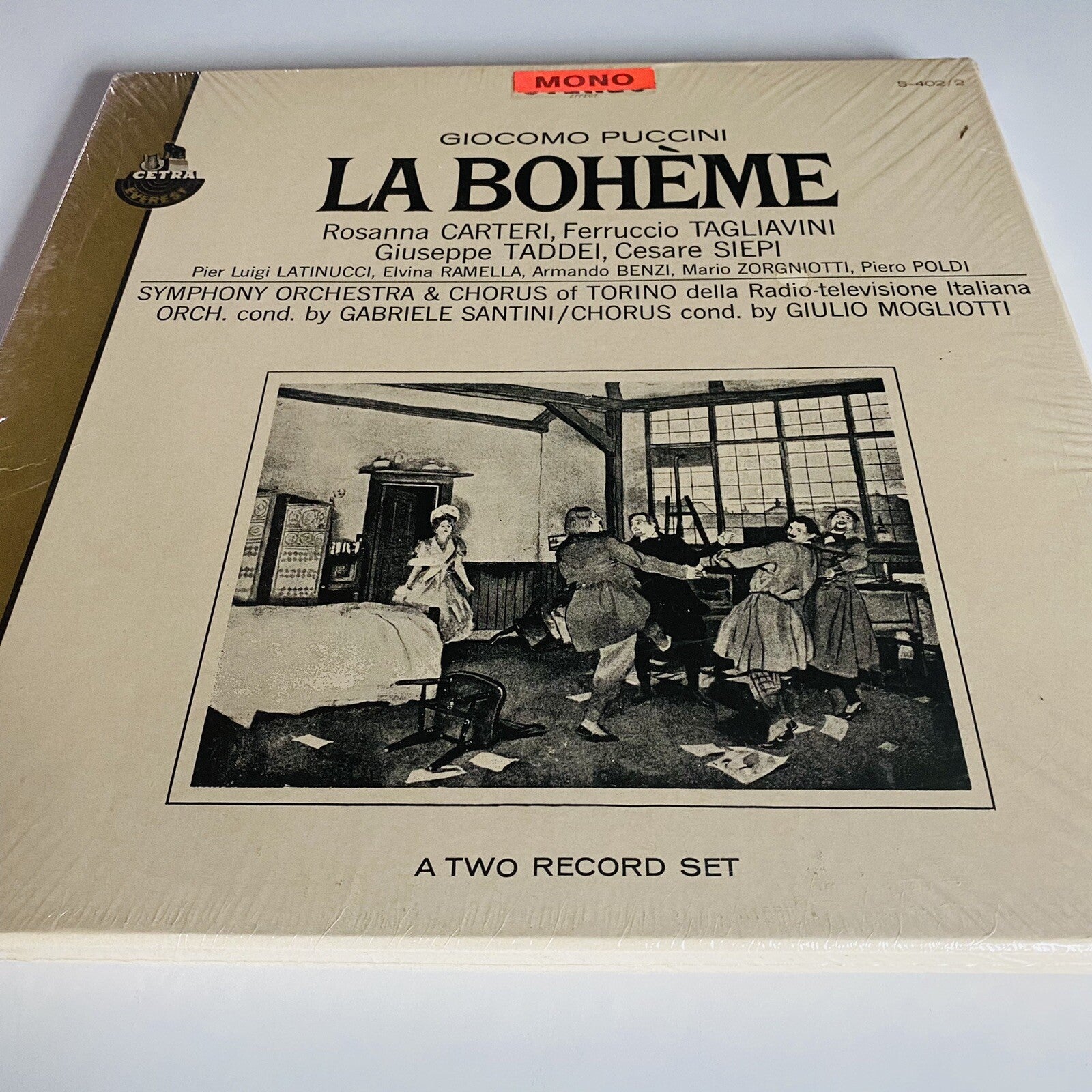 Giocomo Puccini  La Bohème MONO Vinyl 2LP Records SEALED