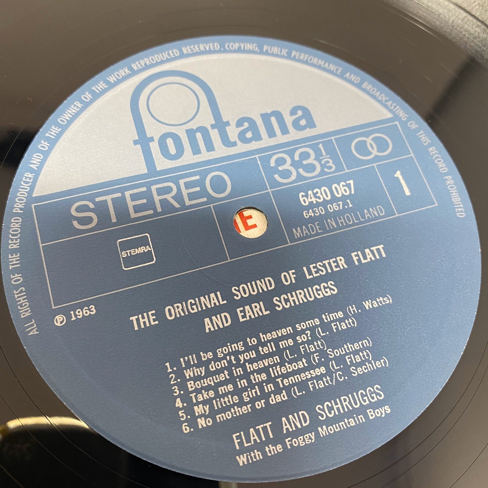 Leater Flatt & Earl Scruggs THE ORIGINAL SOUND Vinyl LP Record VG+