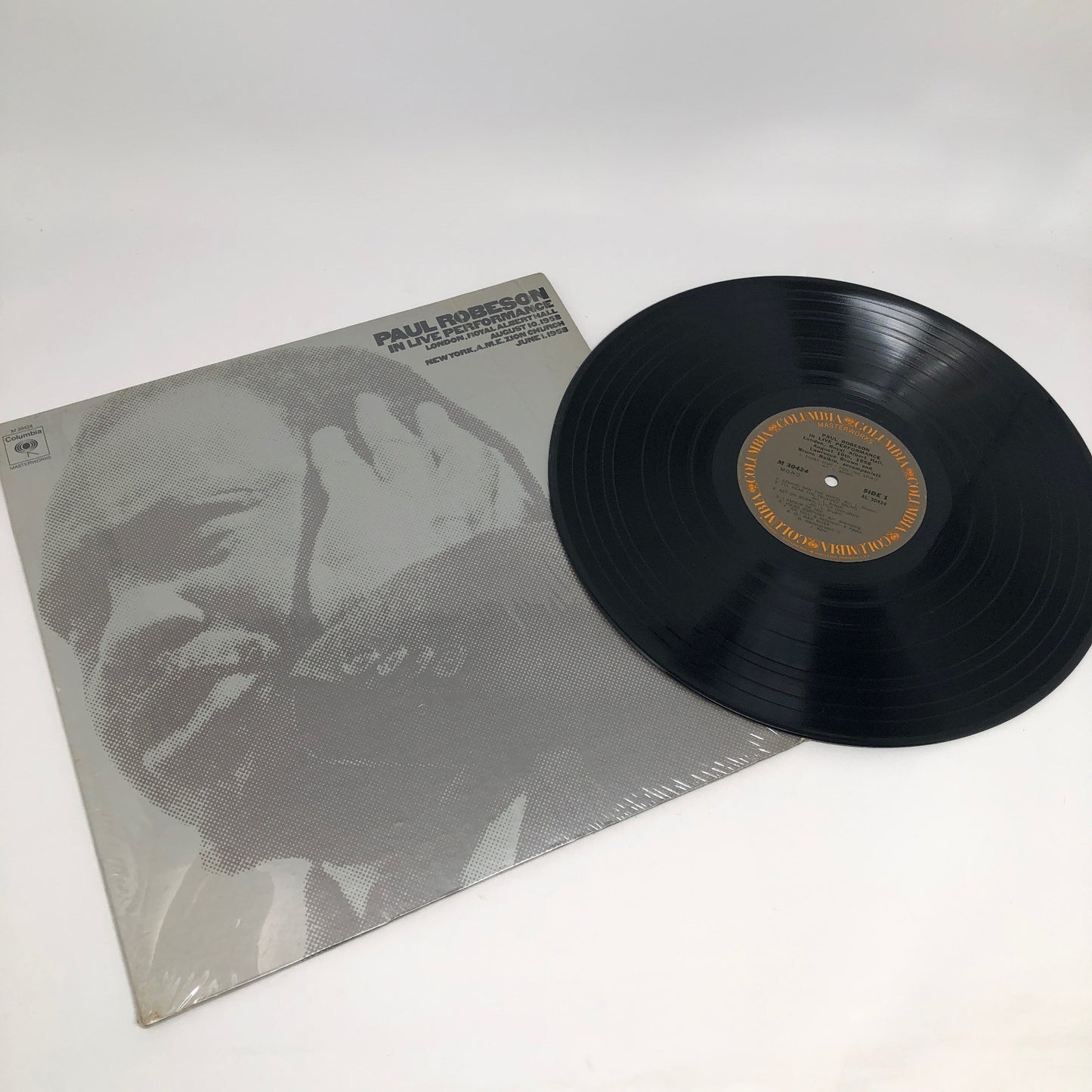 Paul Robeson ‎IN LIVE PERFORMANCE LP Vinyl Record FOLK GOSPEL