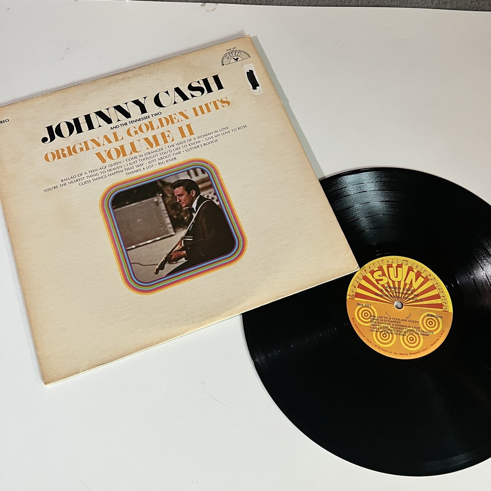 Johnny Cash ORIGINAL GOLDEN HITS VOLUME 2 Vinyl LP Record VG+