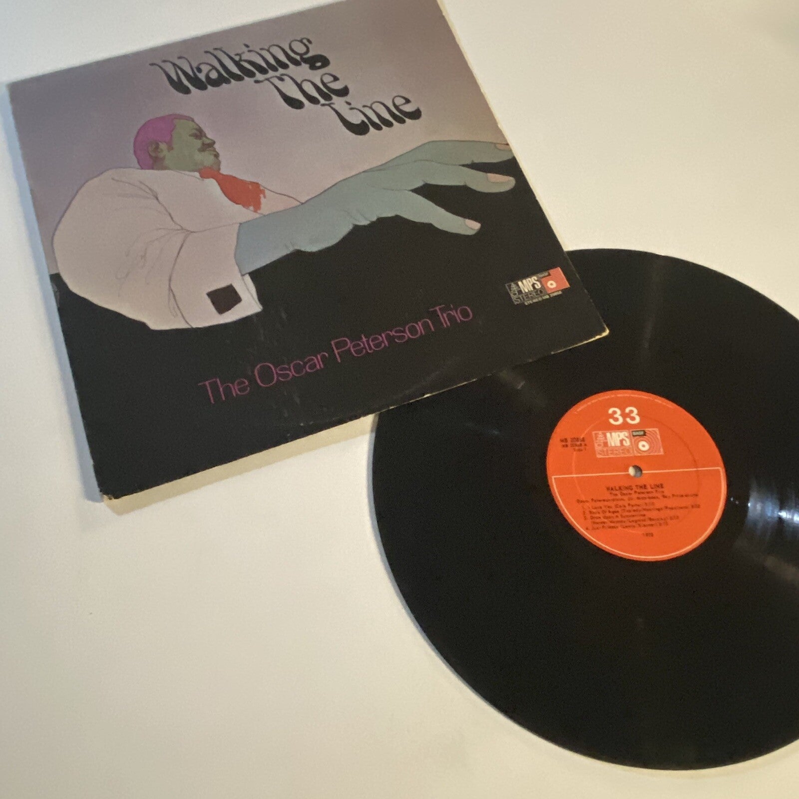 The Oscar Peterson Trio WALKING THE LINE Vinyl LP Record VG