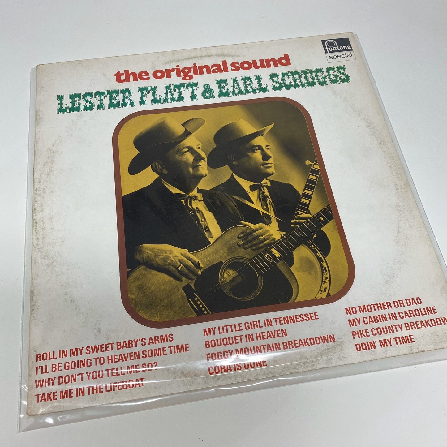 Leater Flatt & Earl Scruggs THE ORIGINAL SOUND Vinyl LP Record VG+