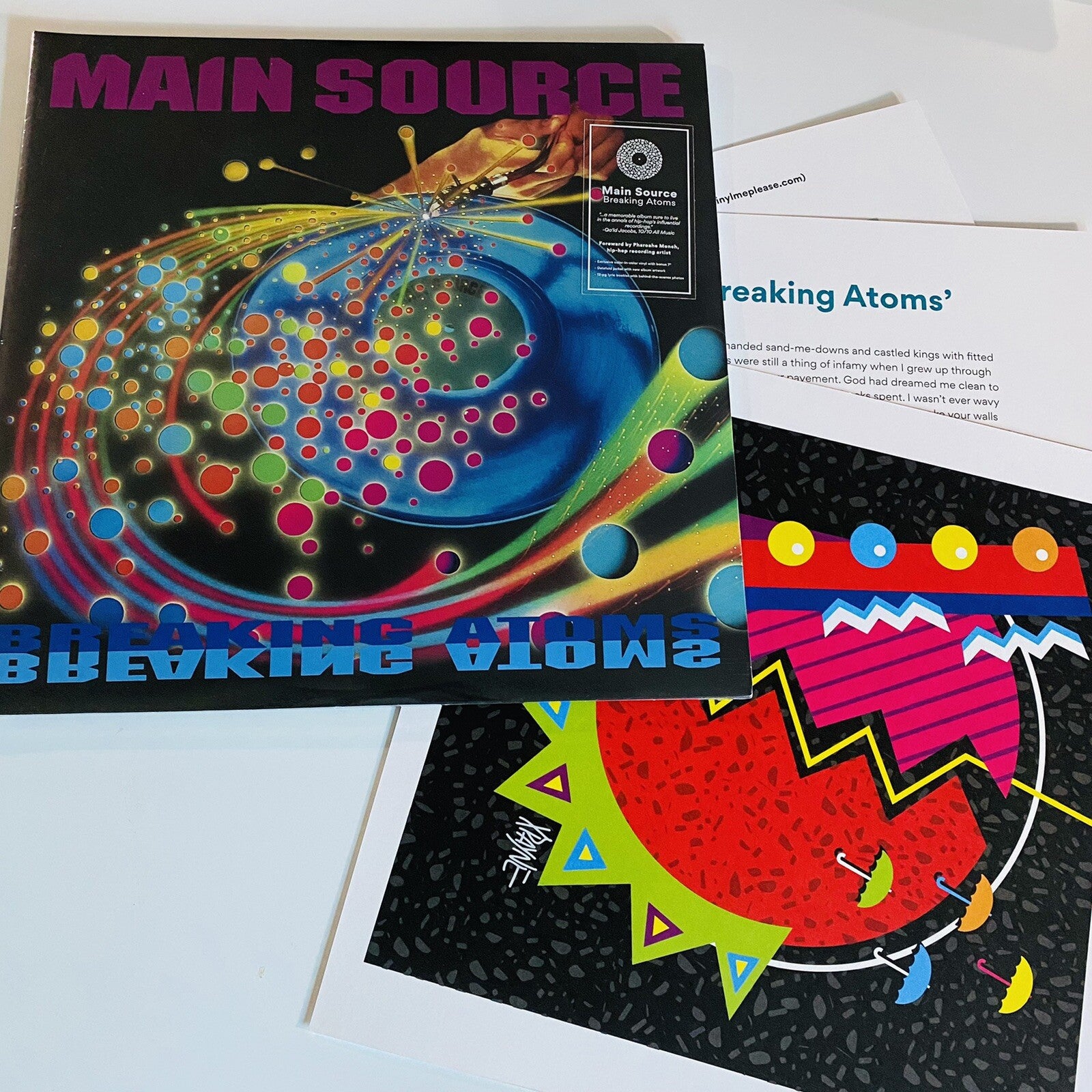 Main Source BREAKING ATOMS Vinyl LP Record SEALED Misprint Edition M