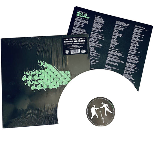 The Raconteurs HELP US STRANGER Colored Vi to LP Record HAND SCREEN PRESS JACKET